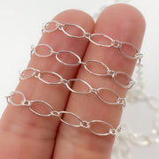 Silver Oval & Round Link Chain